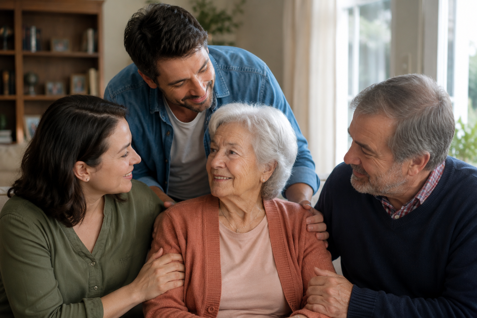 Brooklyn family supporting an older loved one